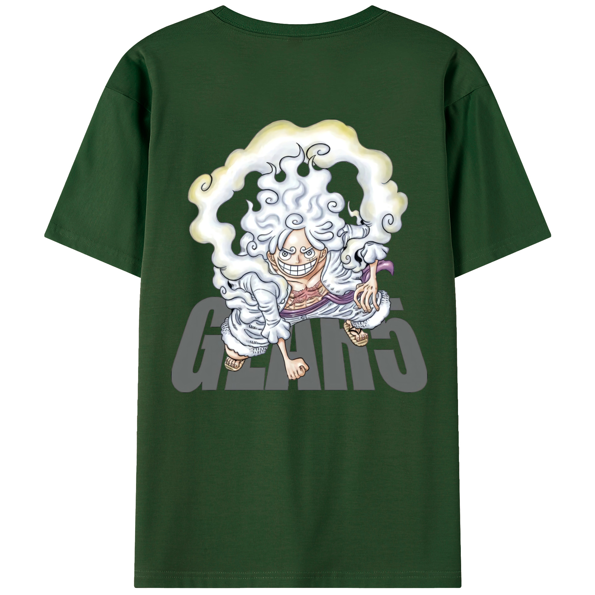 ワンピース モンキー・D・ルフィ ONE PIECE Monkey D. Luffy 綿100％半袖Tシャツ（背面プリント）